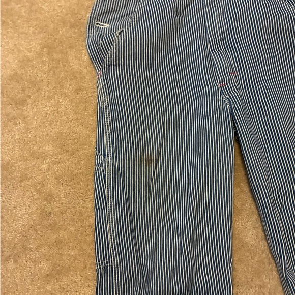 Dickies Overalls Blue and White Striped - Picture 6 of 8